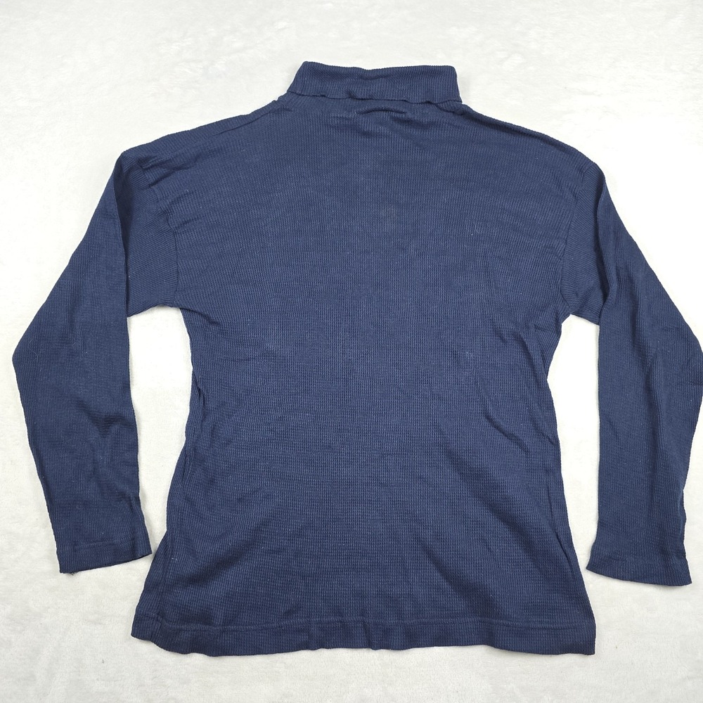 Calvin Klein Waffle Knit Thermal Egyptian Cotton Mens Large Navy Blue Base Layer - Picture 6 of 6